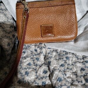 Dooney & Bourke Brown Leather Wristlet